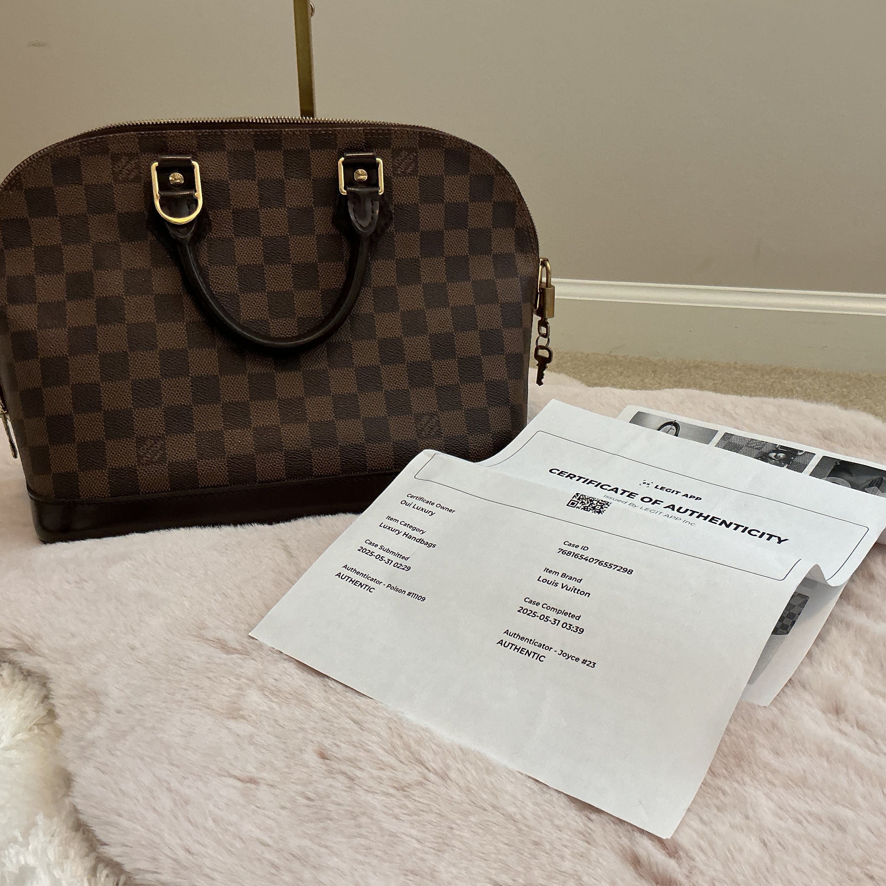 Louis Vuitton PM Damier Ebene Alma