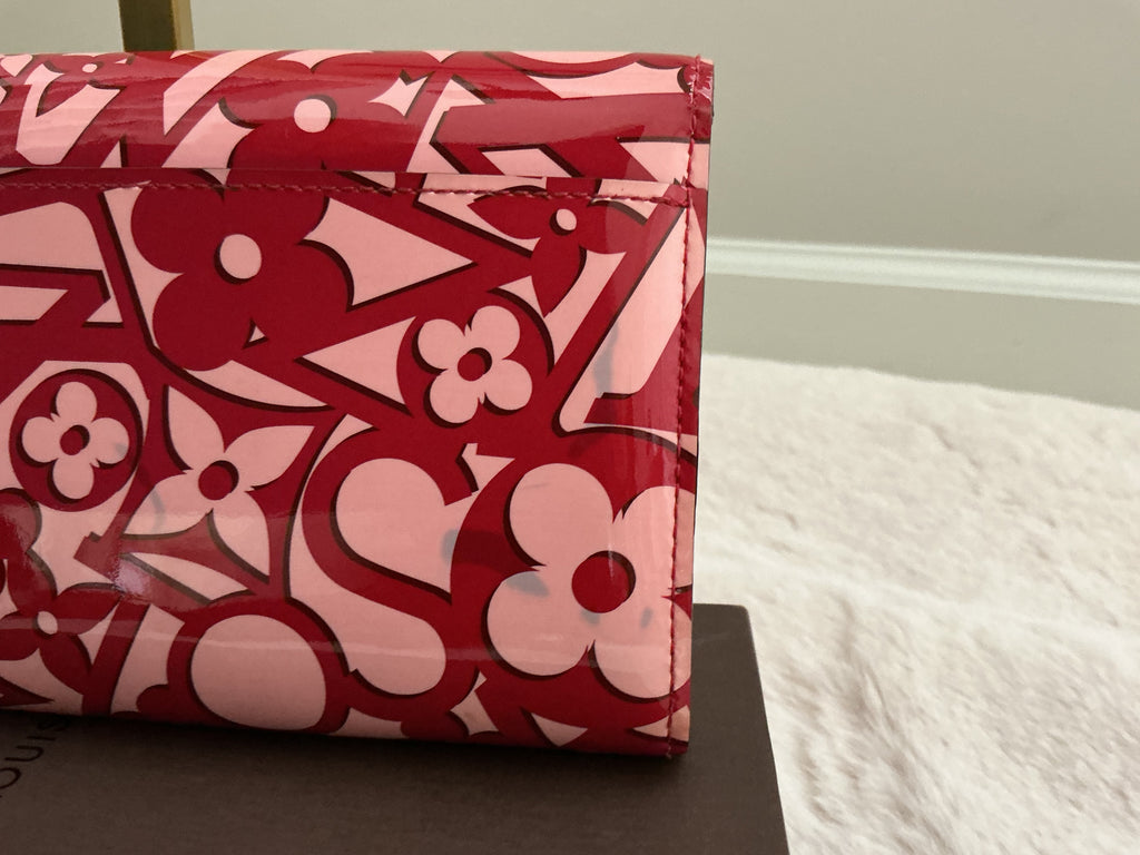 Louis Vuitton Portefeuille Sarah  Vernis Sweet Long Wallet Full Enculsion