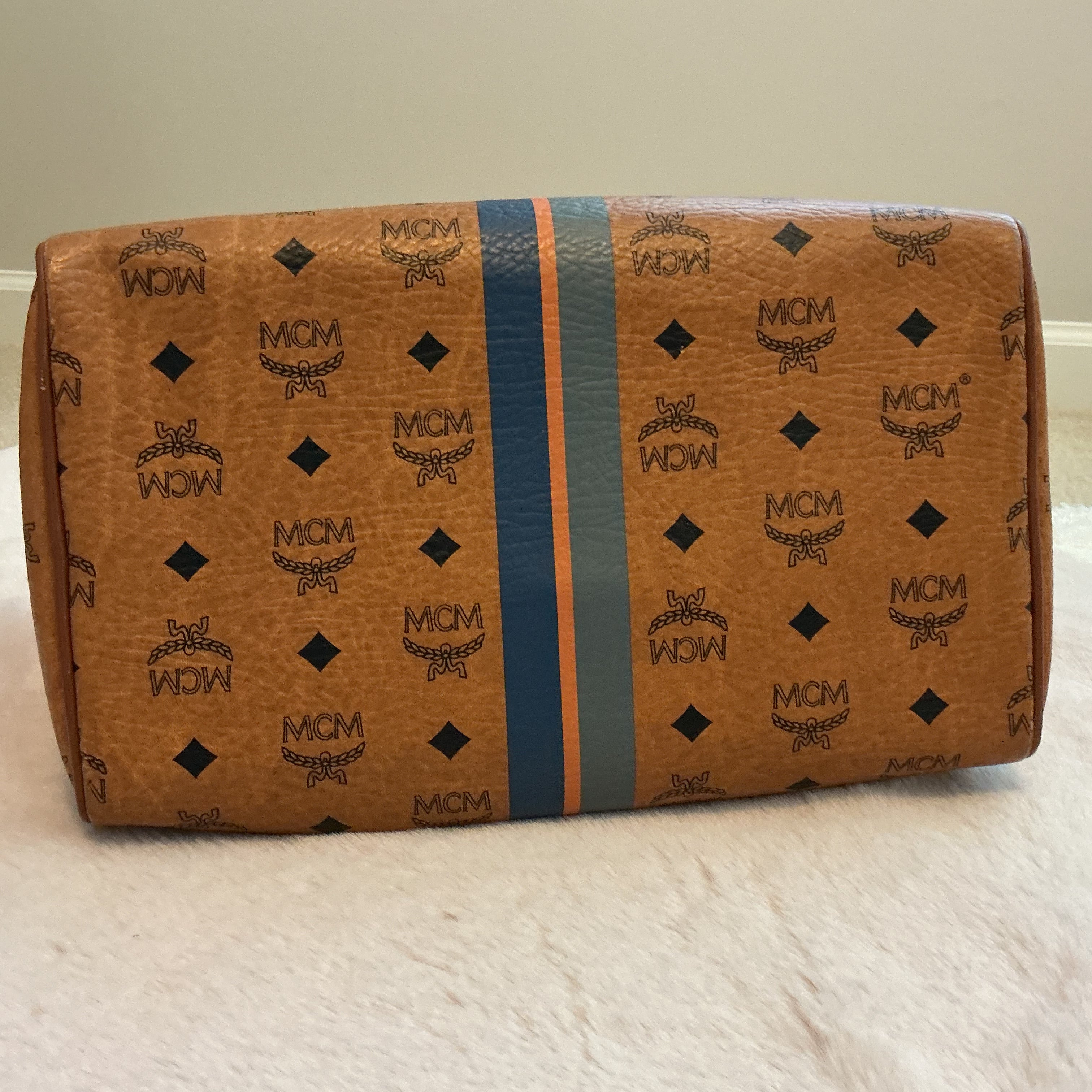 Set of 3 MATCHING MCM TOTE BOSTON BAG AND COMPACT WALLET