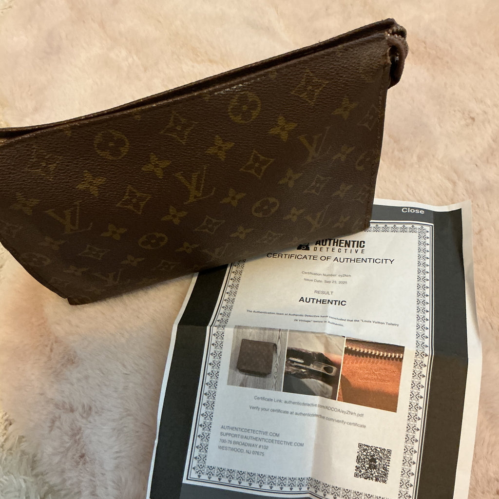 Louis Vuitton Monogram Toiletry 26 Vintage Pouch