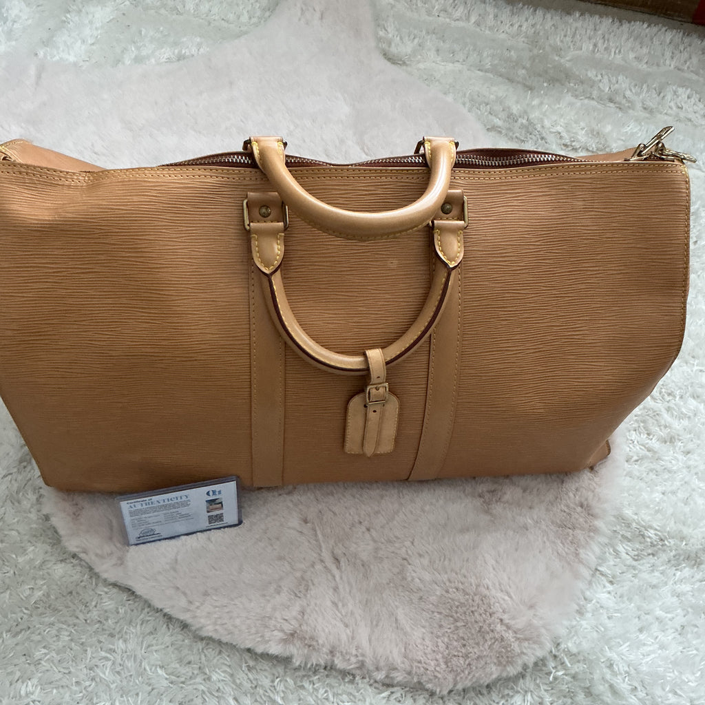 Louis Vuitton Keepall 50 Epi Travel Duffle