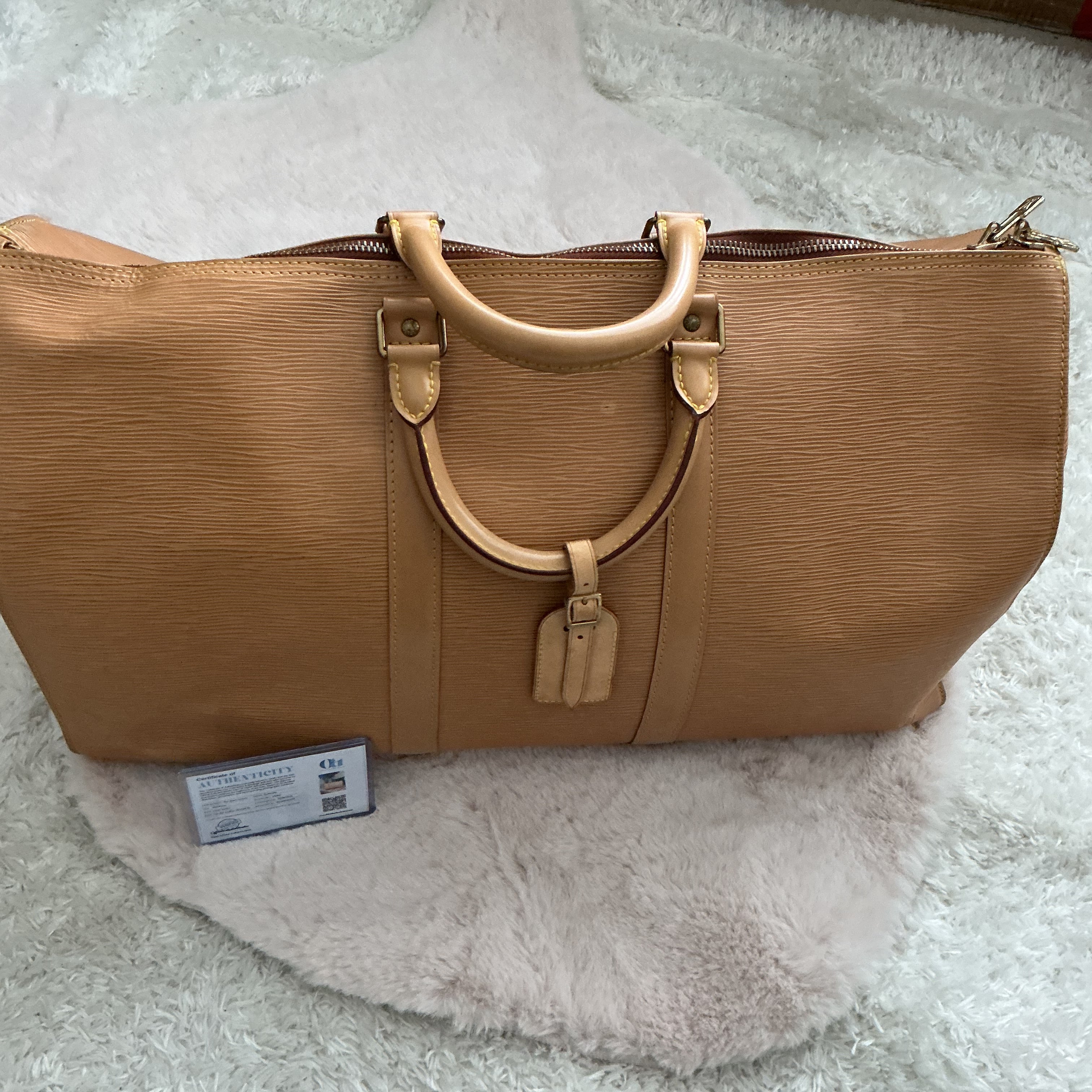 Louis Vuitton Keepall 50 Epi Travel Duffle