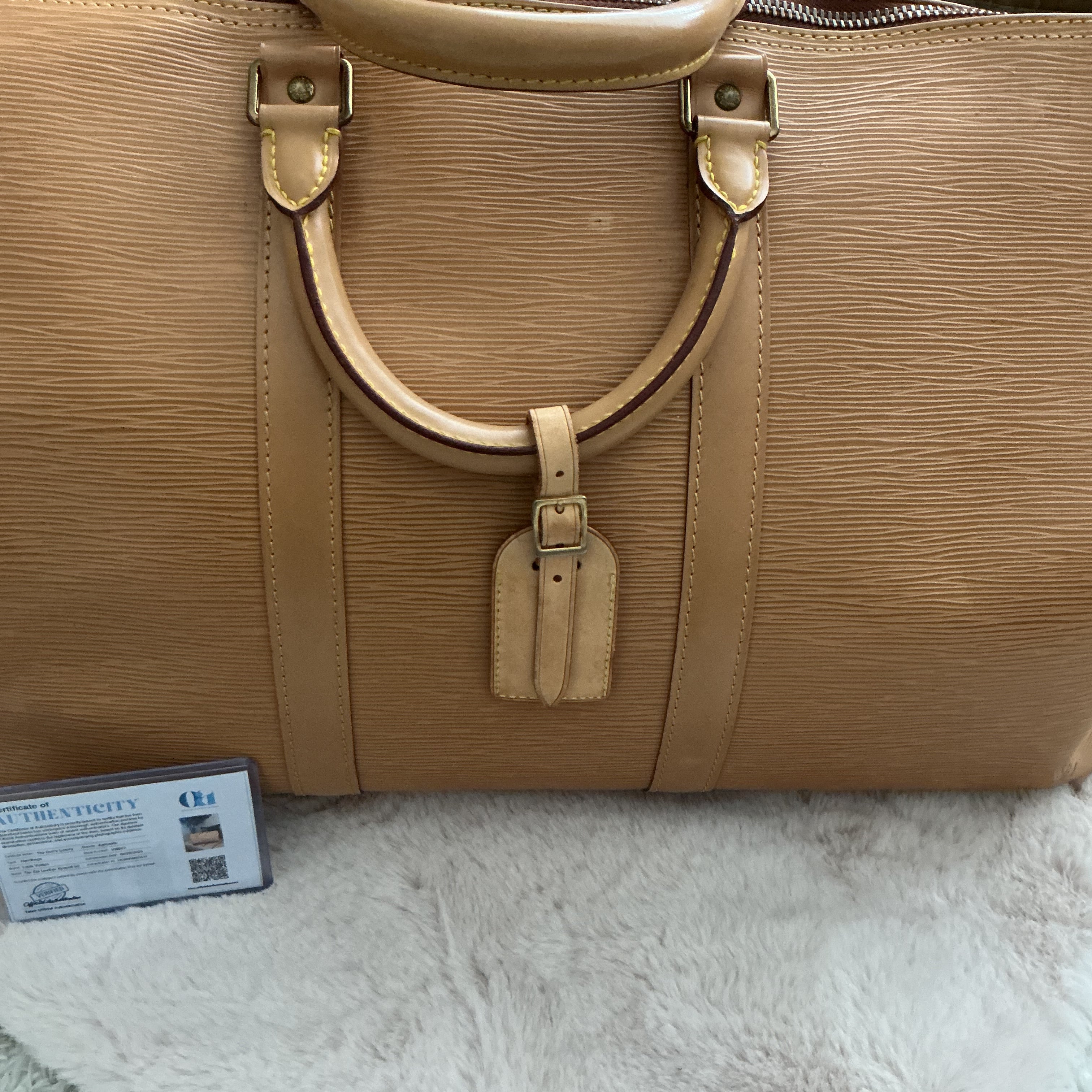Louis Vuitton Keepall 50 Epi Travel Duffle