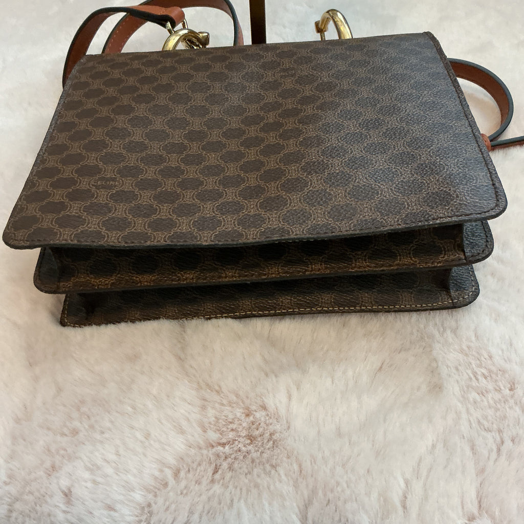 CELINE SMALL CROSSBODY 2 COMPARTMENT BAG WITH ADJUSTABLE STRAP