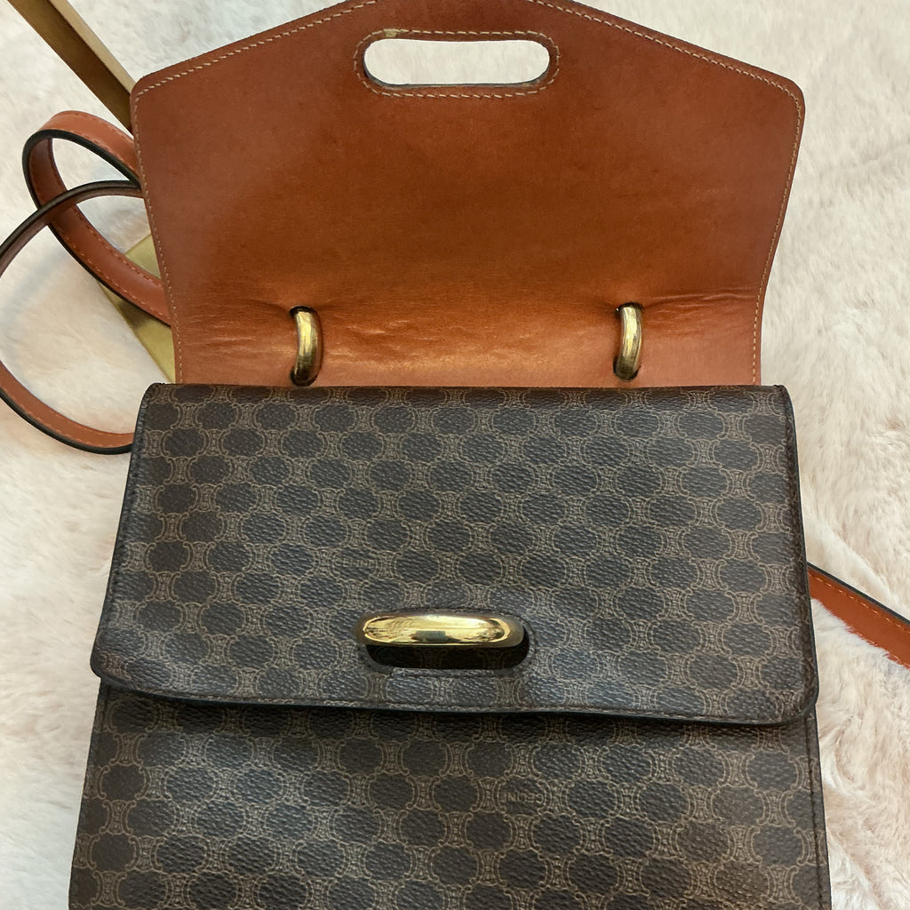 CELINE SMALL CROSSBODY 2 COMPARTMENT BAG WITH ADJUSTABLE STRAP