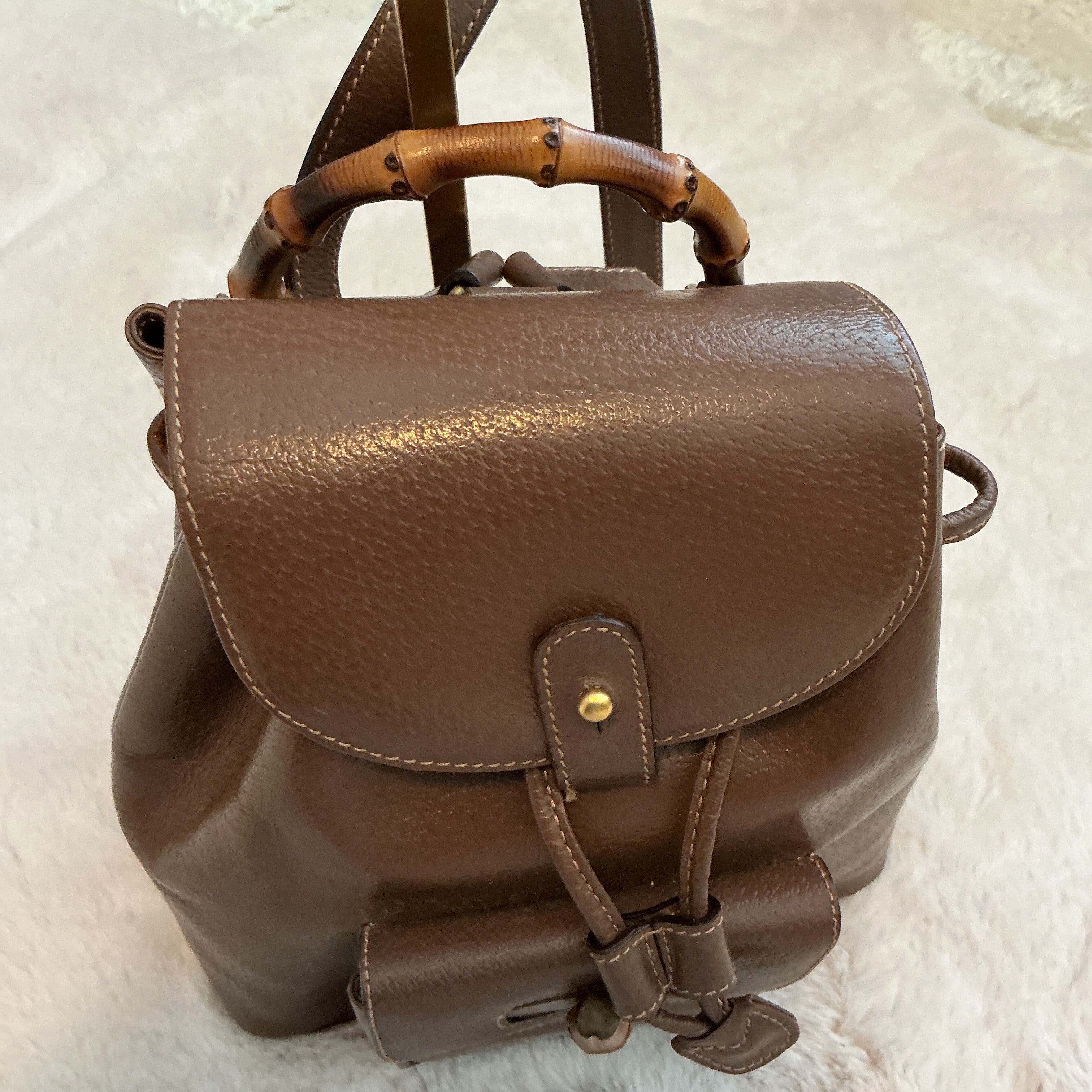 GUCCI BAMBOO HANDLE SMALL BACKPACK