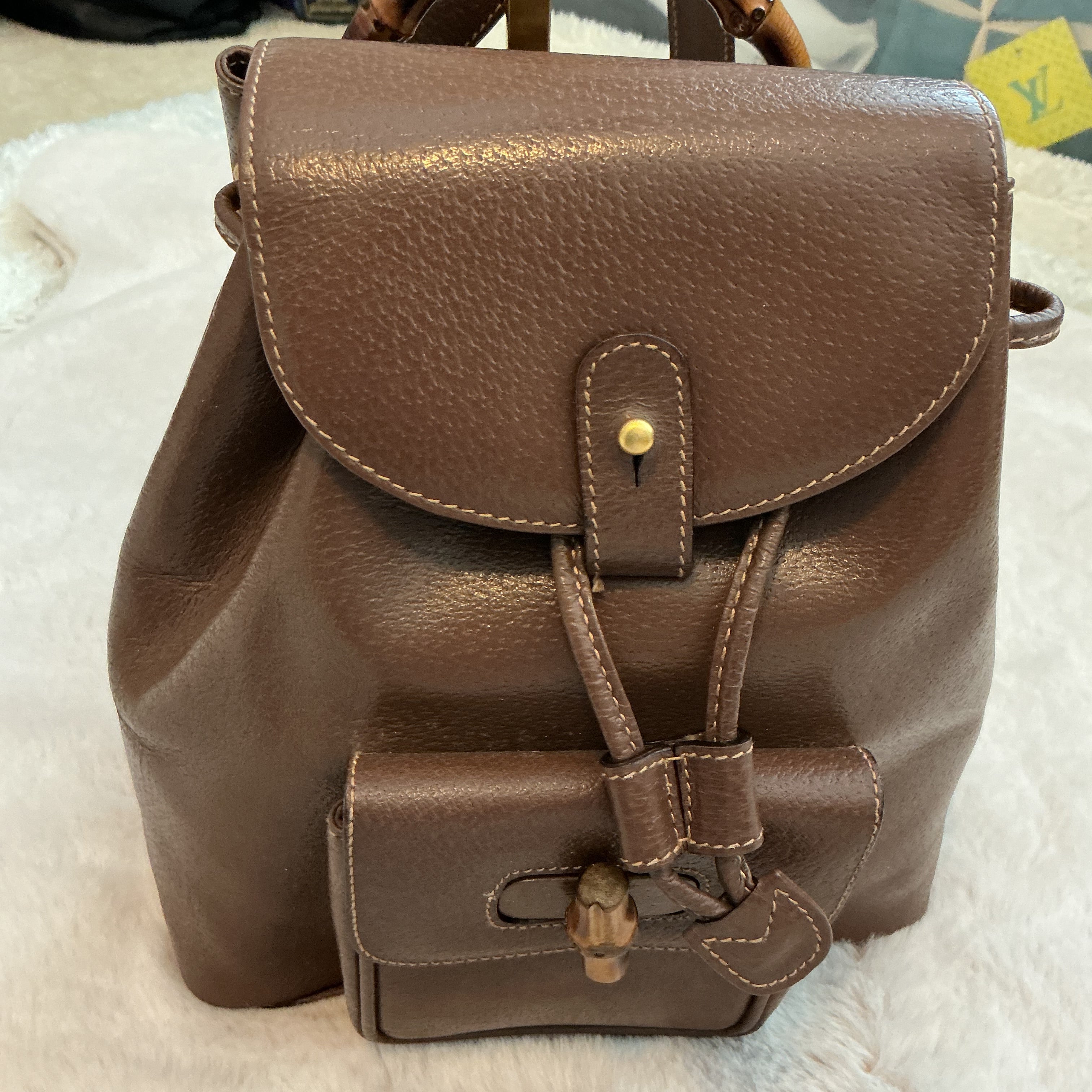 GUCCI BAMBOO HANDLE SMALL BACKPACK