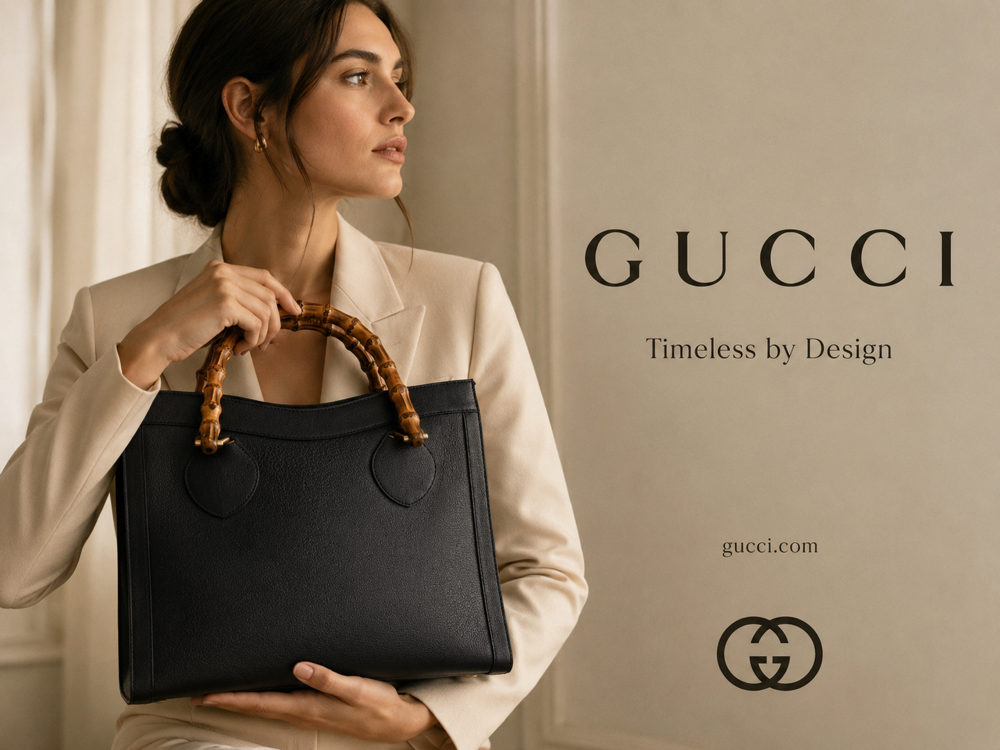 GUCCI DIANA BAMBOO HANDLE SHOULDER BAG