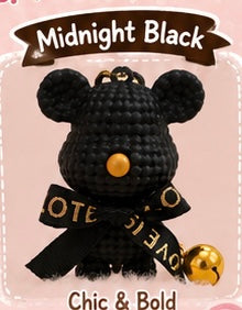 MINI BEAR RIBBON KEY BAG CHARM