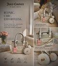 JUICY COUTURE MINI TOTE WITH BAG CHARM AND CROSSBODY STRAP