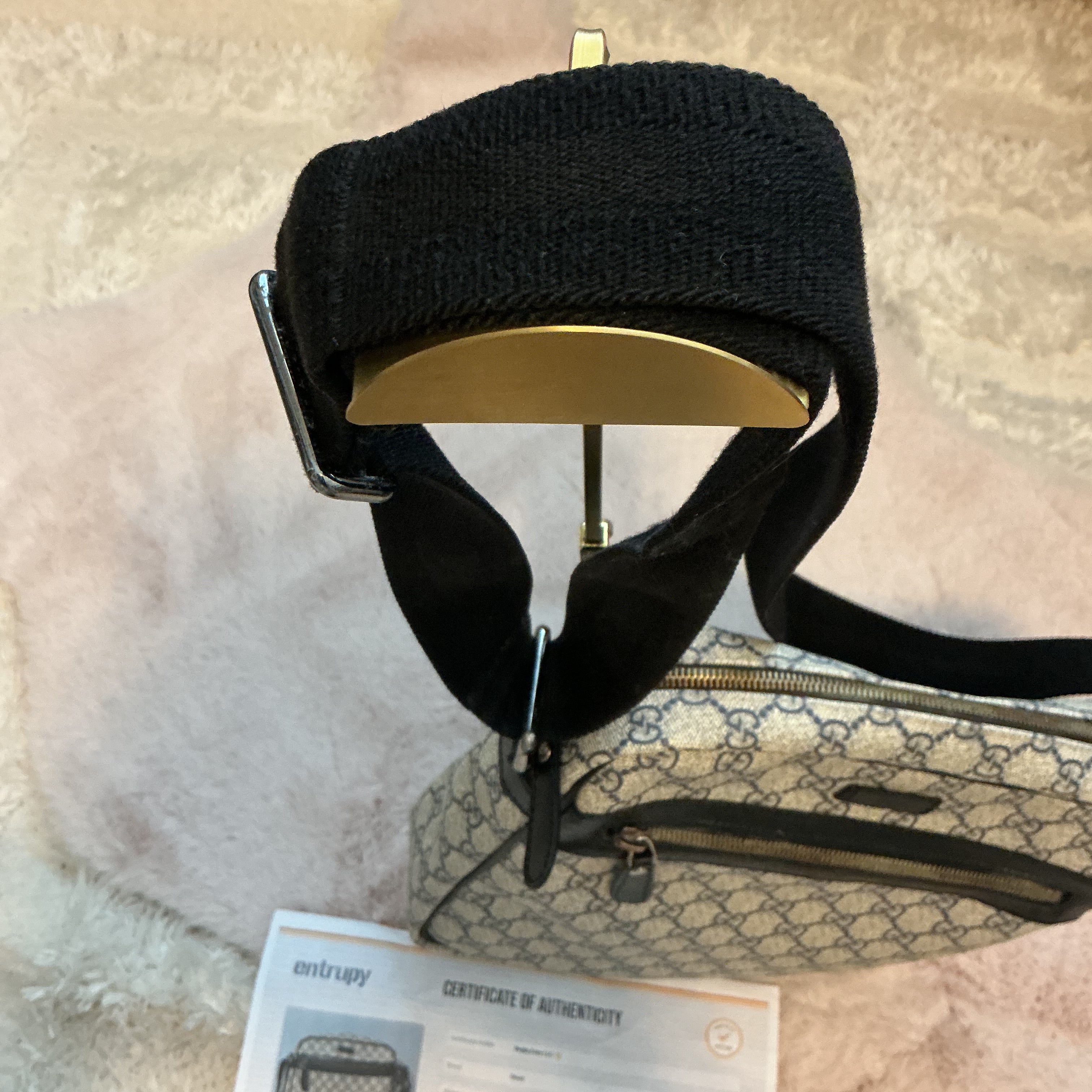 GUCCI GG MONOGRAM SUPREME MESSENGER CANVAS CROSSBODY