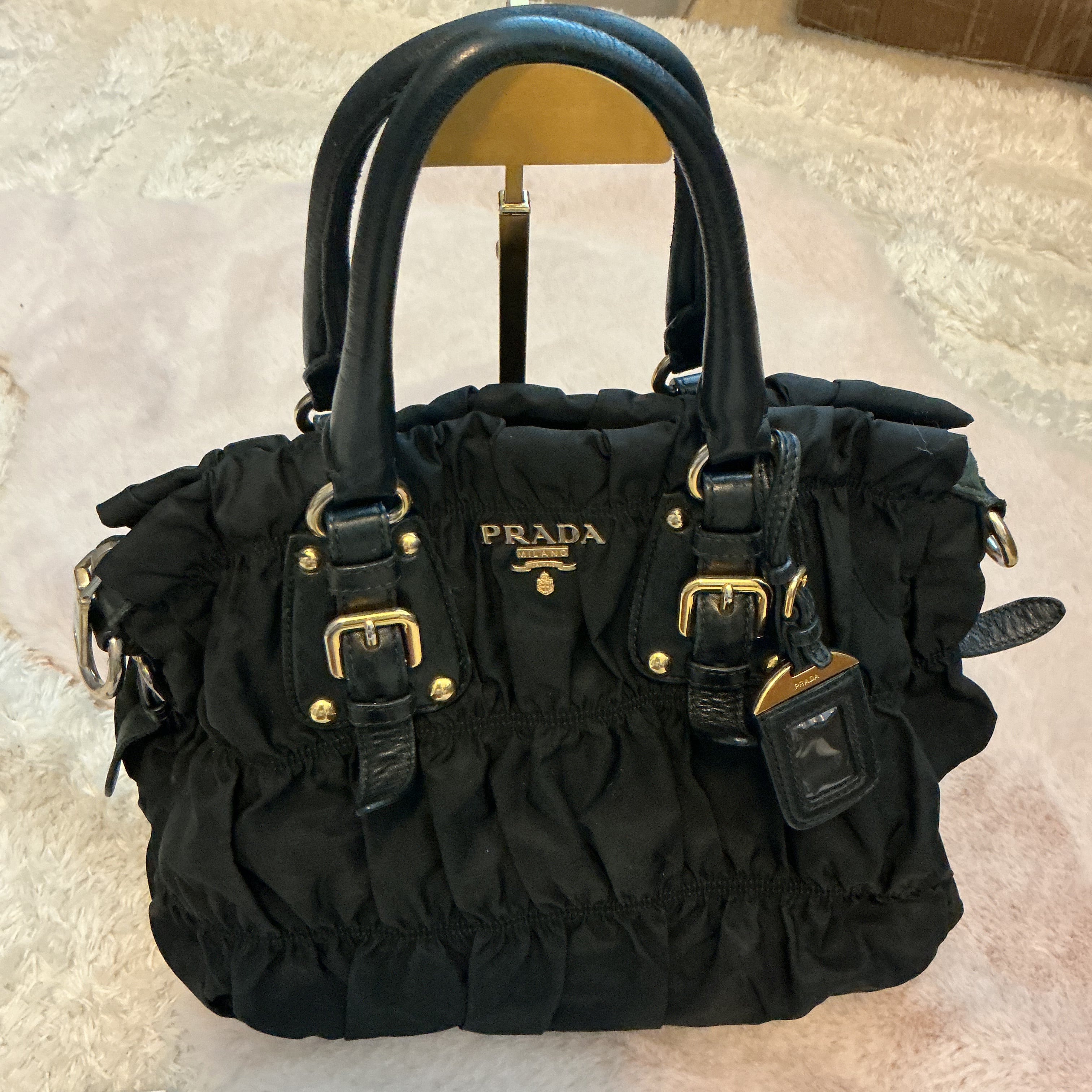 PRADA NYLON SHOULDER CROSSBODY BAG