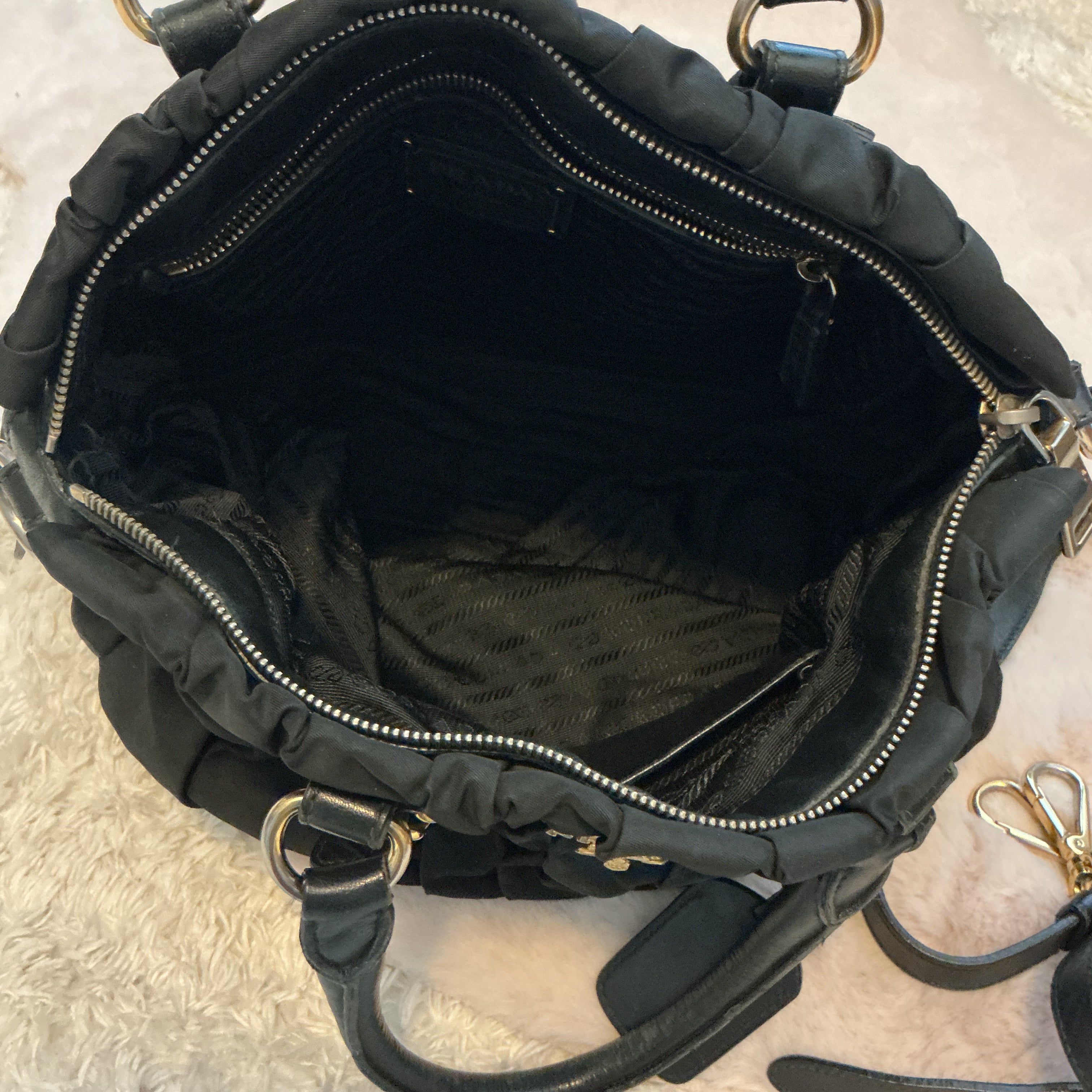 PRADA NYLON SHOULDER CROSSBODY BAG