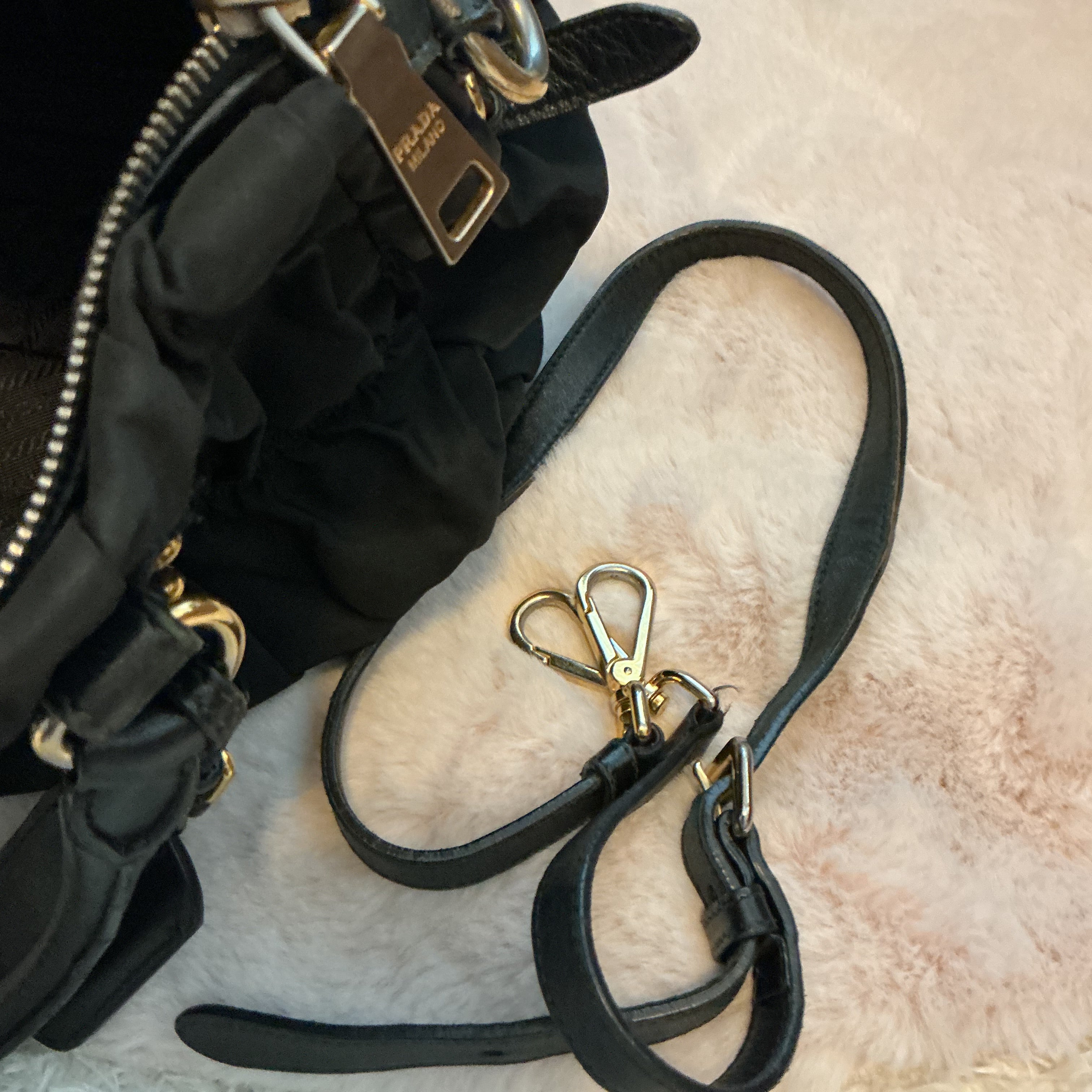 PRADA NYLON SHOULDER CROSSBODY BAG