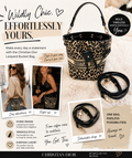 CHRISTIAN DIOR LEOPARD PRINT CROSSBODY BAG WITH CROSSBODY STRAP