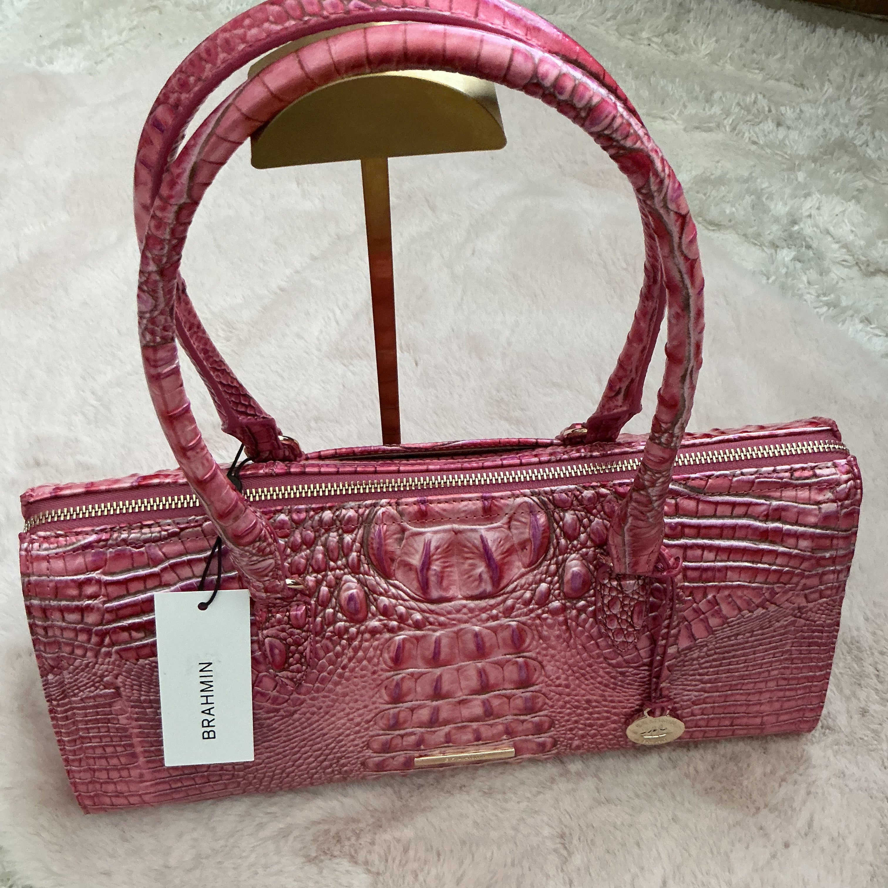BRAHMIN SOPHIA FRENCH ROSE MELBOURNE BAG