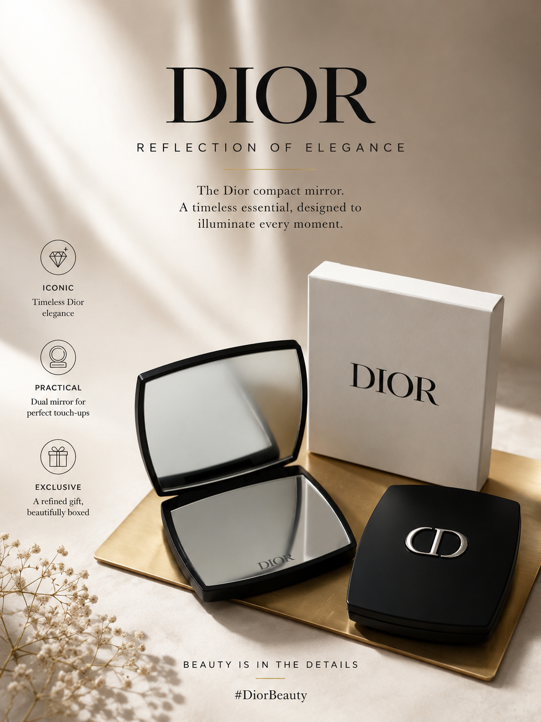 DIOR BEAUTY COMPACT MIRROR VIP ITEM