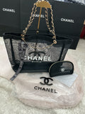 CHANEL LARGE MESH TOTE WITH MATCHING POUCH GWP ITEM