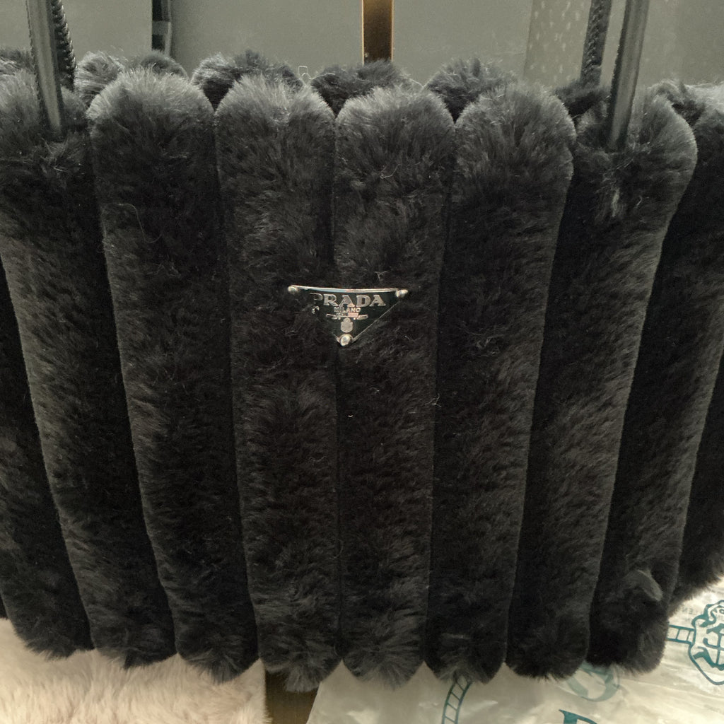 PRADA FURRY SHOULDER BAG