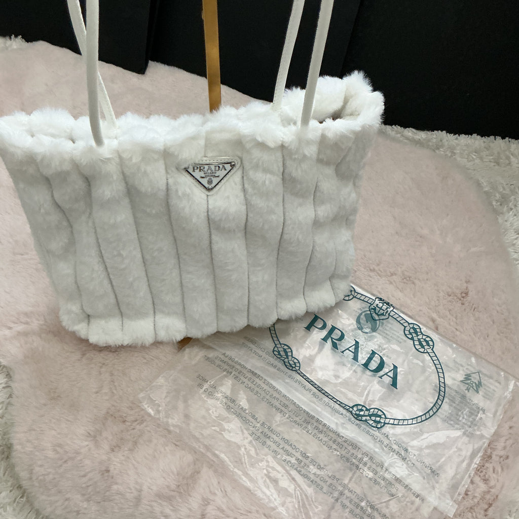 PRADA FURRY SHOULDER BAG