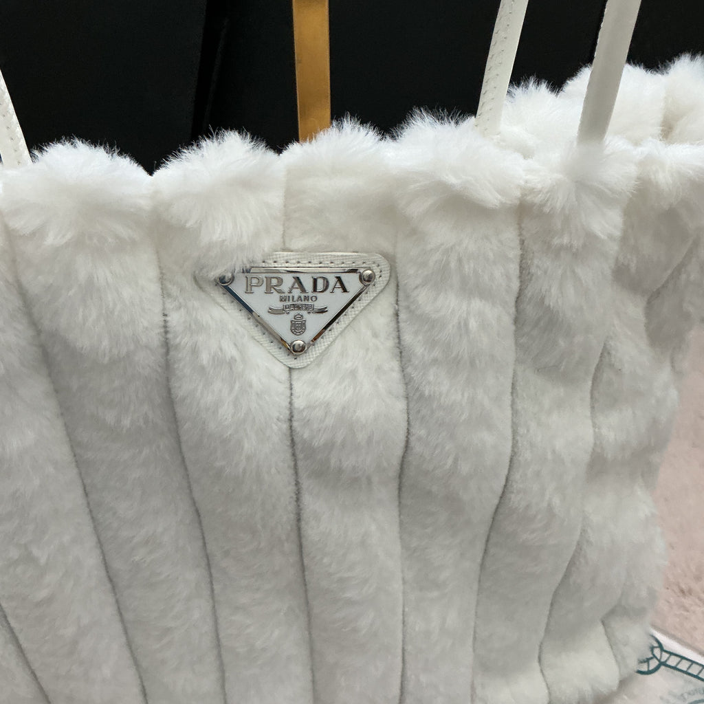 PRADA FURRY SHOULDER BAG