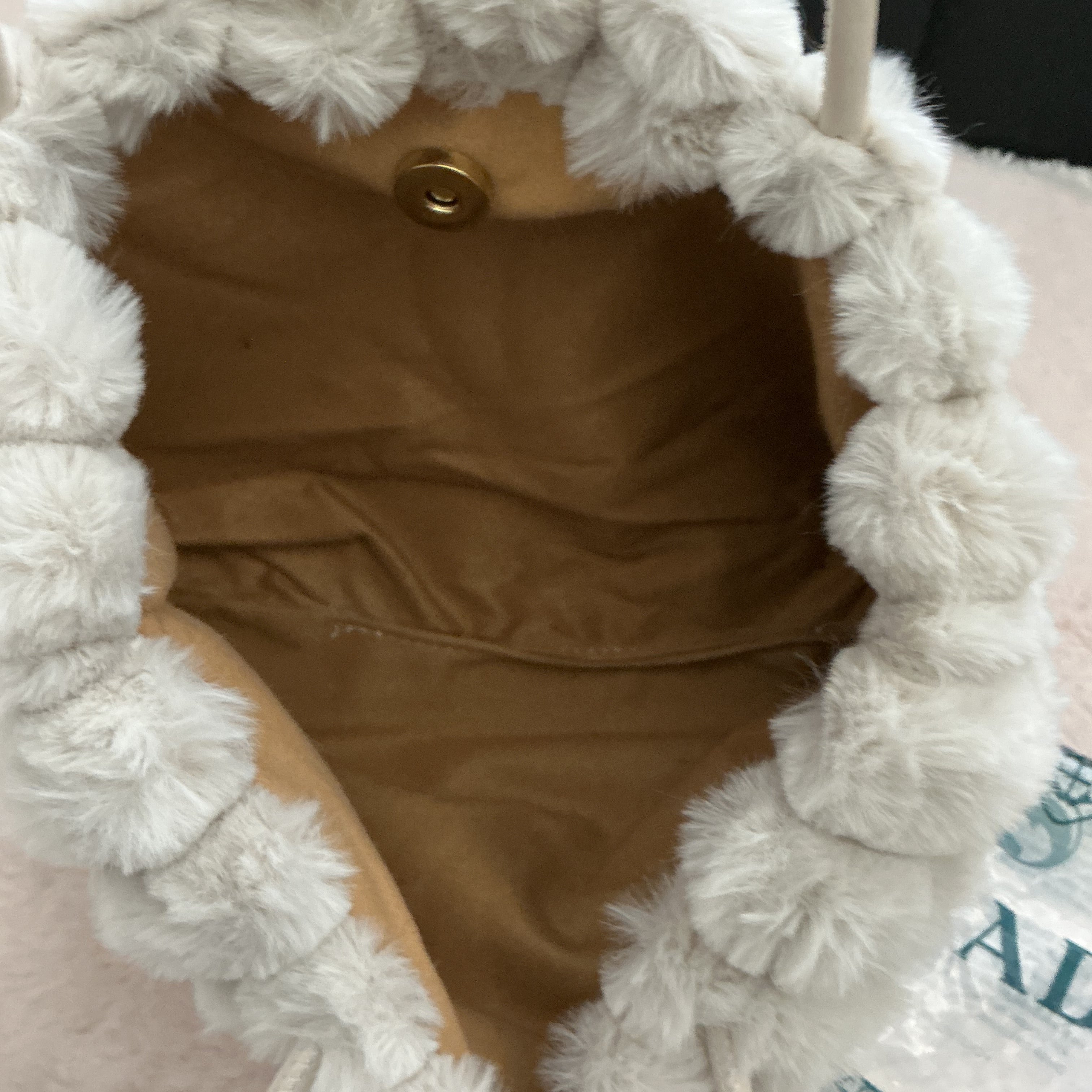 PRADA FURRY SHOULDER BAG