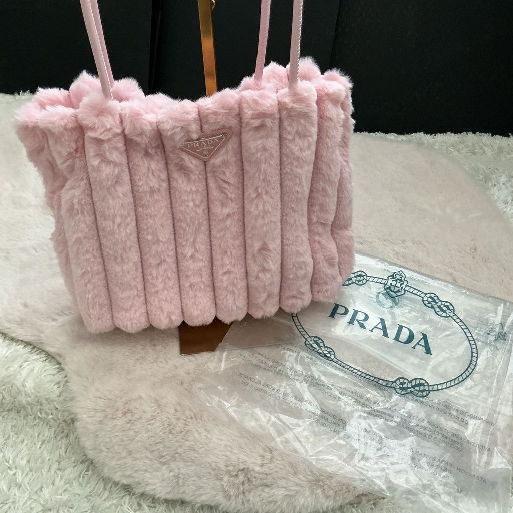 PRADA FURRY SHOULDER BAG