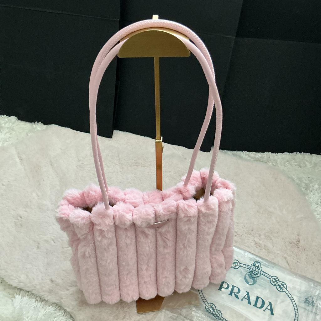 PRADA FURRY SHOULDER BAG