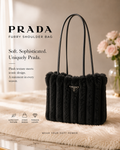 PRADA FURRY SHOULDER BAG