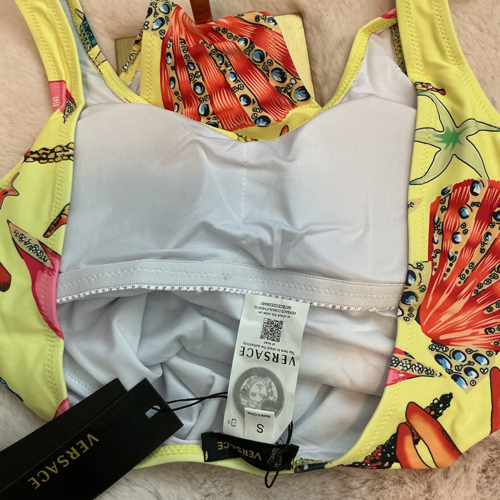 VERSACE 1992 TRESOR DE LA MER PRINT SWIMSUIT