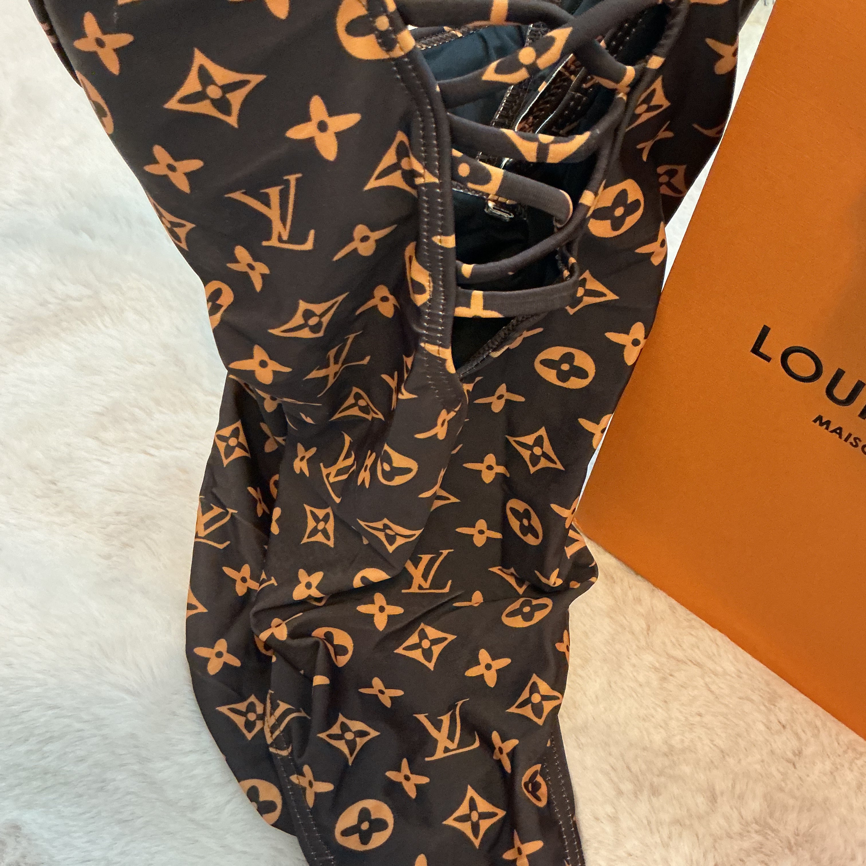 LOUIS VUITTON FLORAL ESCALE PRINT ONE PIECE SWIMSUIT