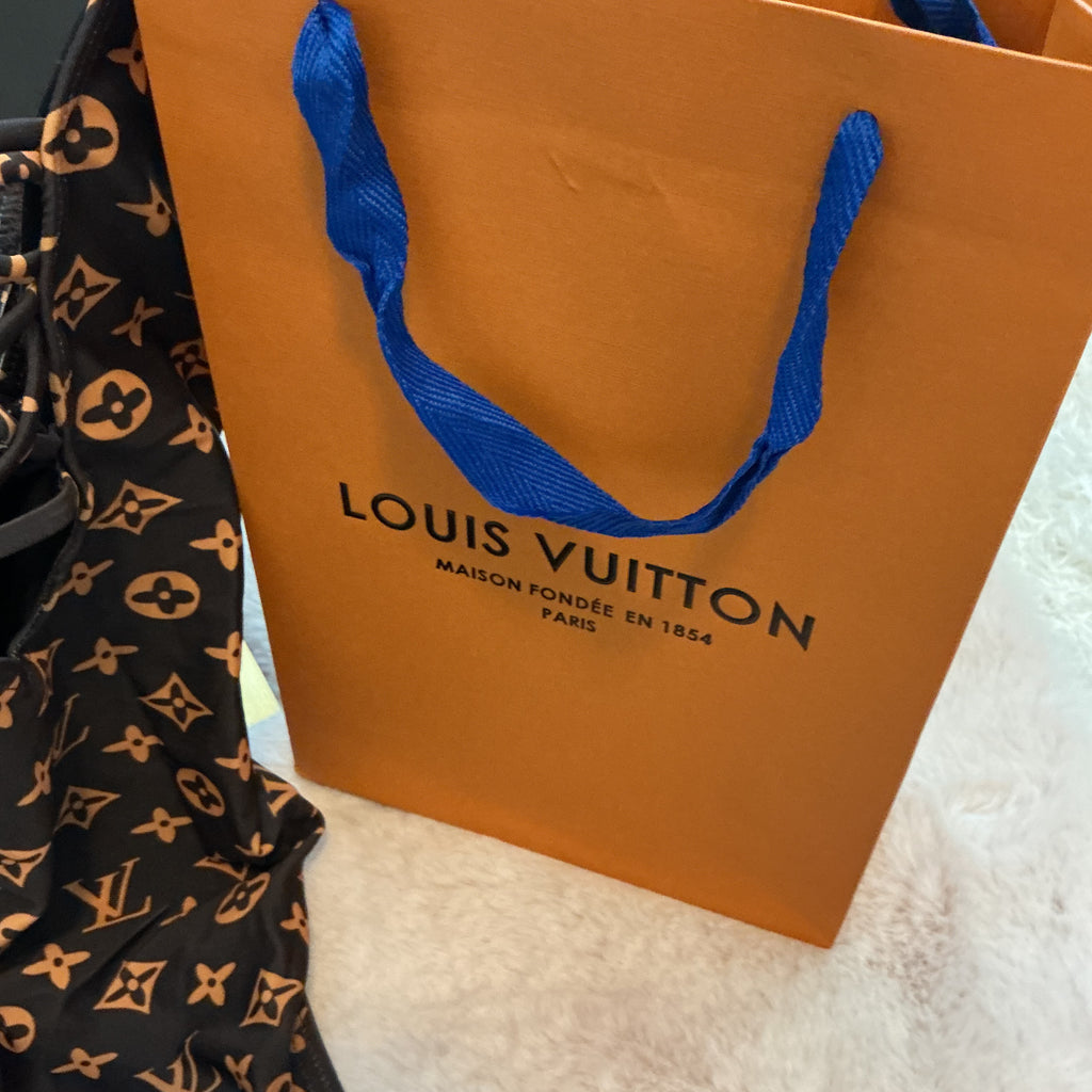 LOUIS VUITTON FLORAL ESCALE PRINT ONE PIECE SWIMSUIT