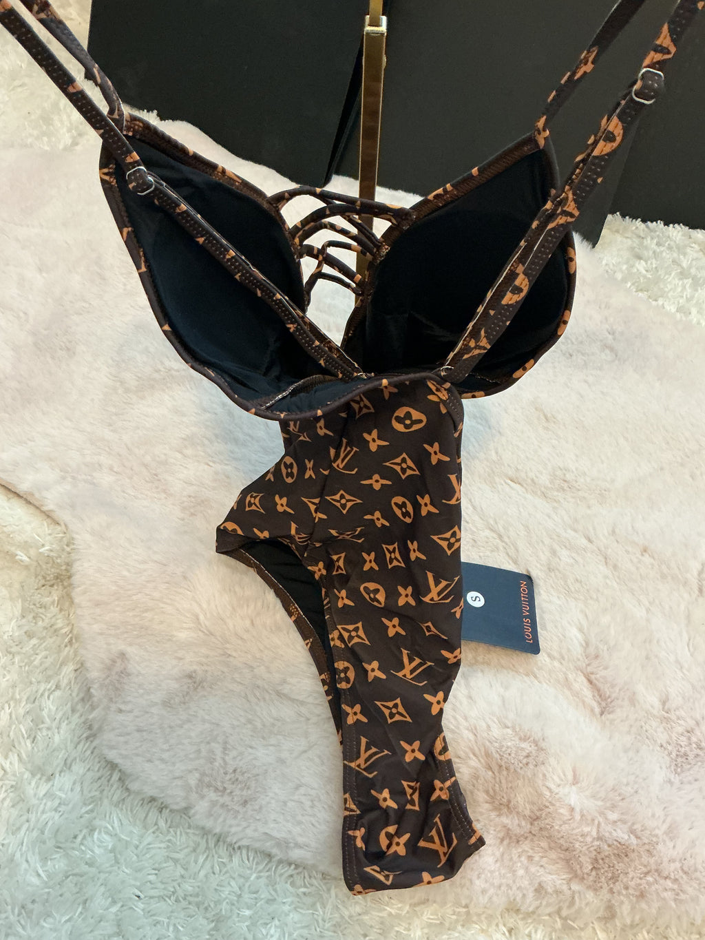 LOUIS VUITTON FLORAL ESCALE PRINT ONE PIECE SWIMSUIT