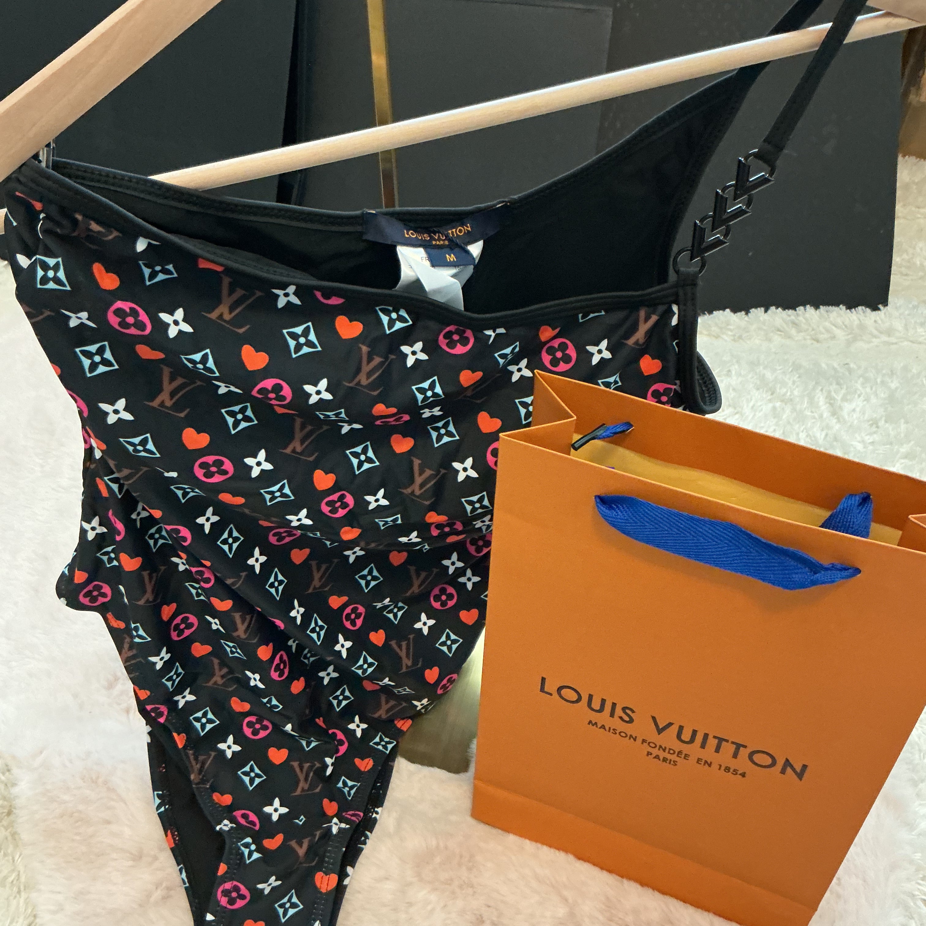 LOUIS VUITTON MURAKAMI ONE STRAP ONE PIECE SWIMSUIT