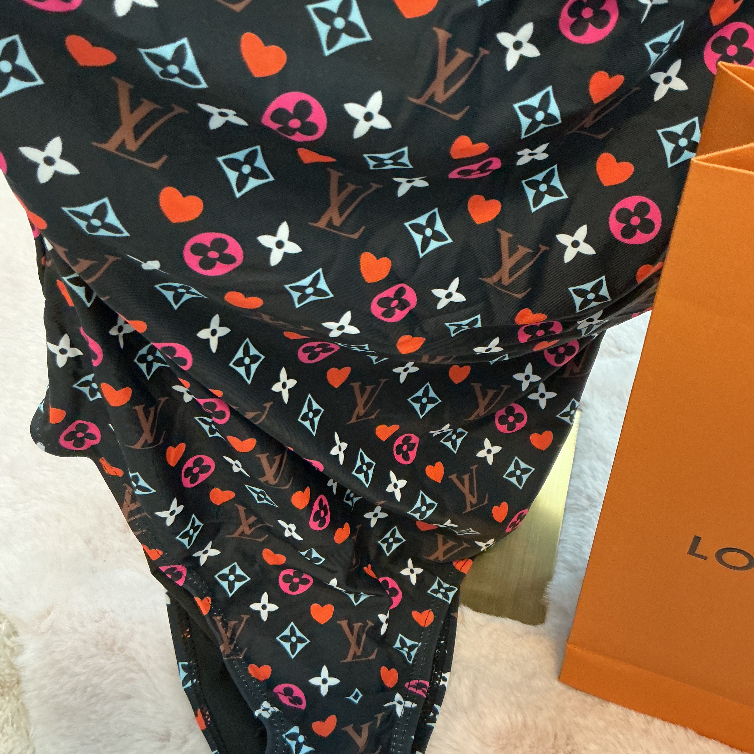 LOUIS VUITTON MURAKAMI ONE STRAP ONE PIECE SWIMSUIT