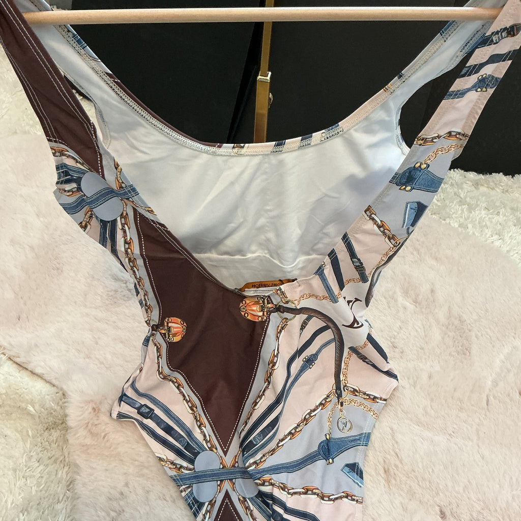 LV LOGO ONE PIECE SWIMSUIT
