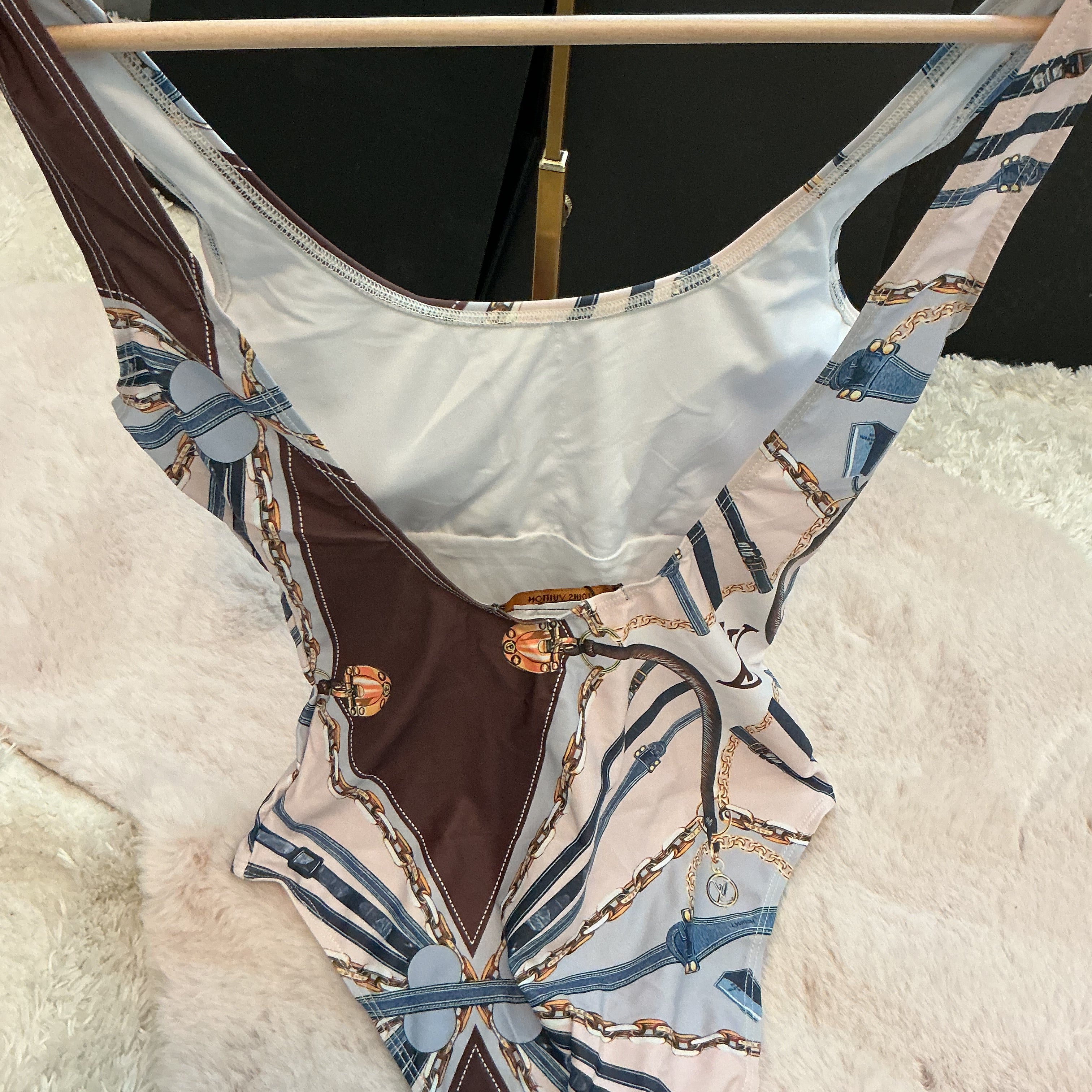 LV LOGO ONE PIECE SWIMSUIT