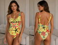 VERSACE 1992 TRESOR DE LA MER PRINT SWIMSUIT