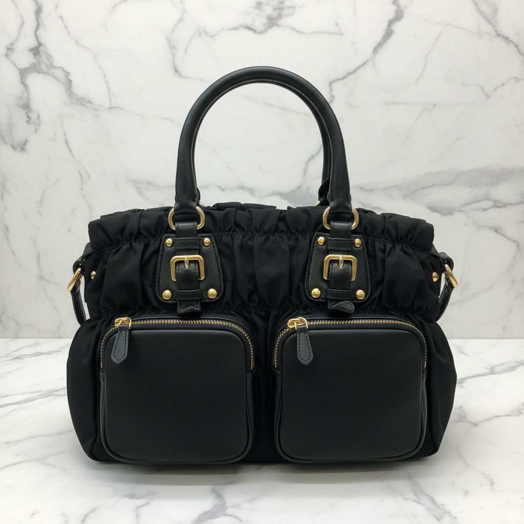 PRADA NYLON SHOULDER CROSSBODY BAG