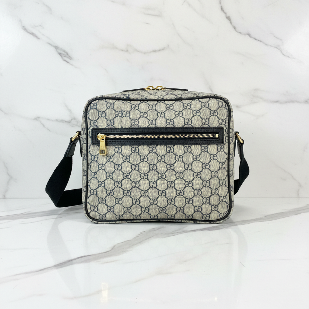 GUCCI GG MONOGRAM SUPREME MESSENGER CANVAS CROSSBODY