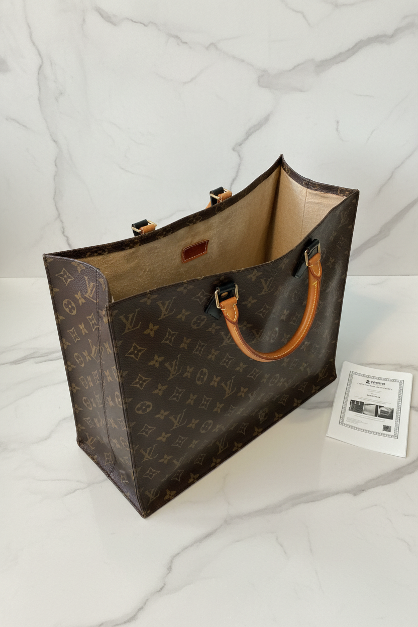Louis Vuitton Sac Plat Monogram Tote