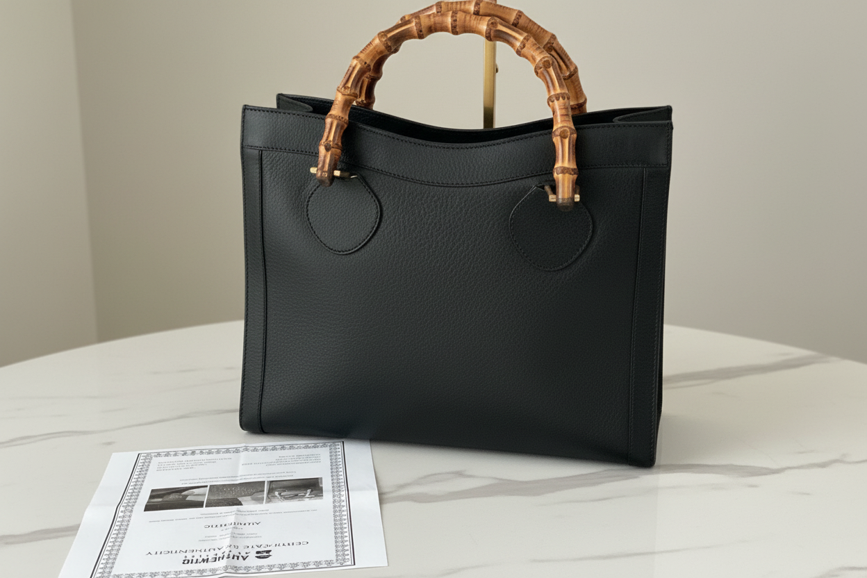 GUCCI DIANA BAMBOO HANDLE SHOULDER BAG