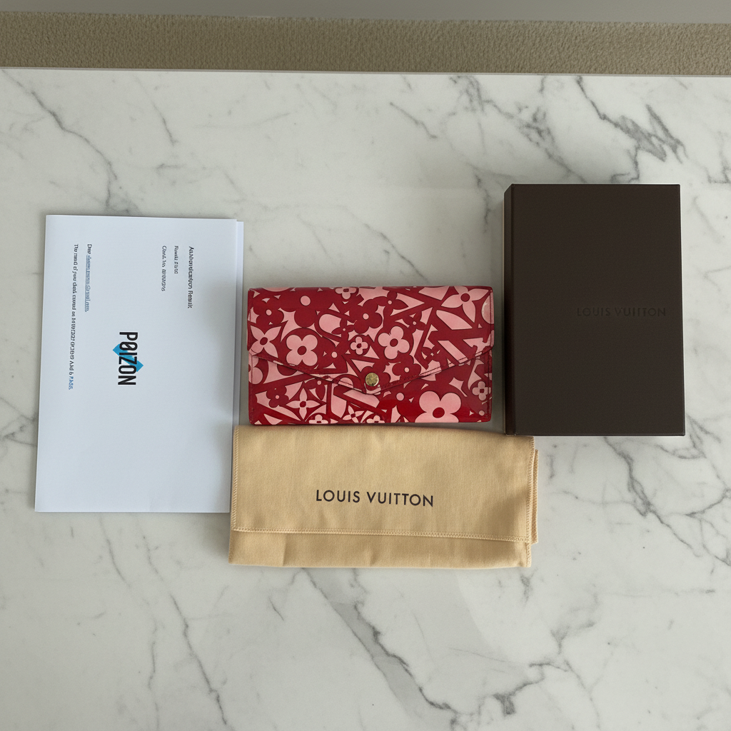 Louis Vuitton Portefeuille Sarah  Vernis Sweet Long Wallet Full Enculsion