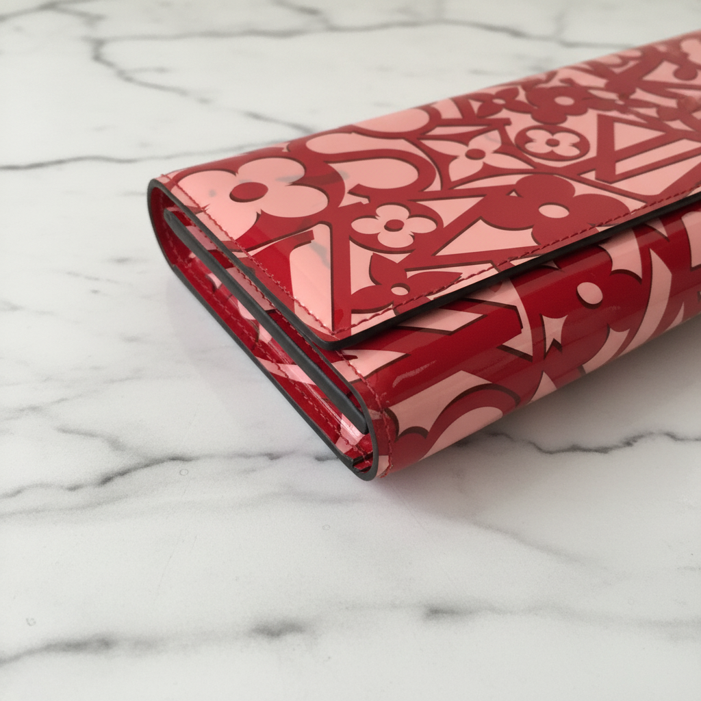 Louis Vuitton Portefeuille Sarah  Vernis Sweet Long Wallet Full Enculsion
