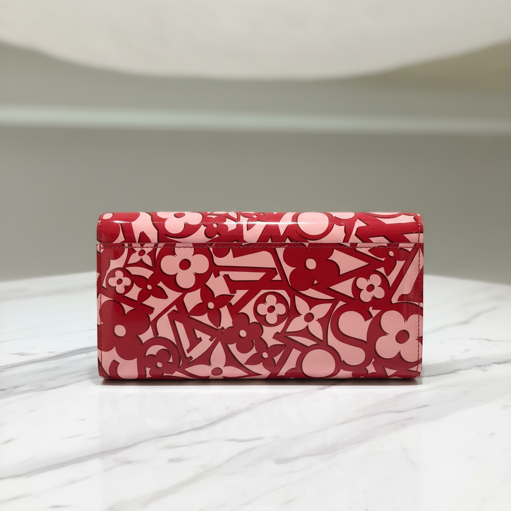 Louis Vuitton Portefeuille Sarah  Vernis Sweet Long Wallet Full Enculsion