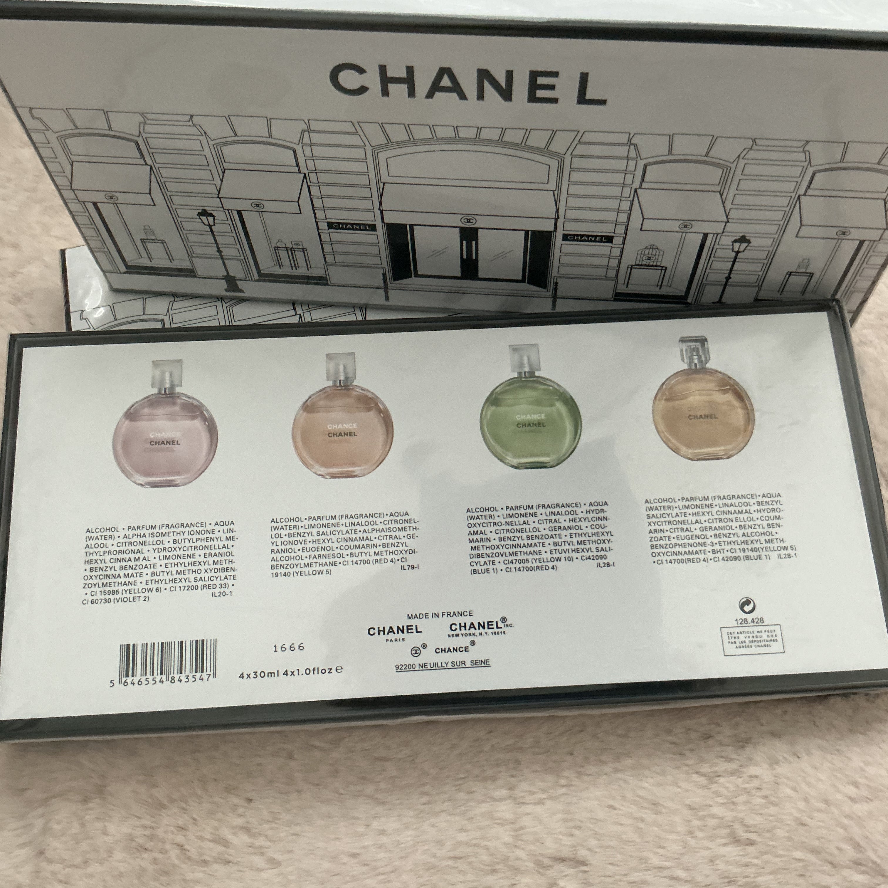 CHANEL CHANCE 4 PIECE PERFUME SET