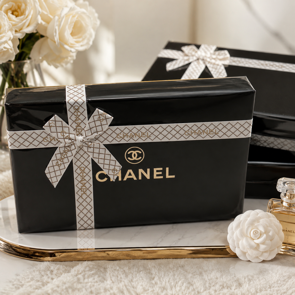 CHANEL SATIN 5 PIECE PERFUME SET