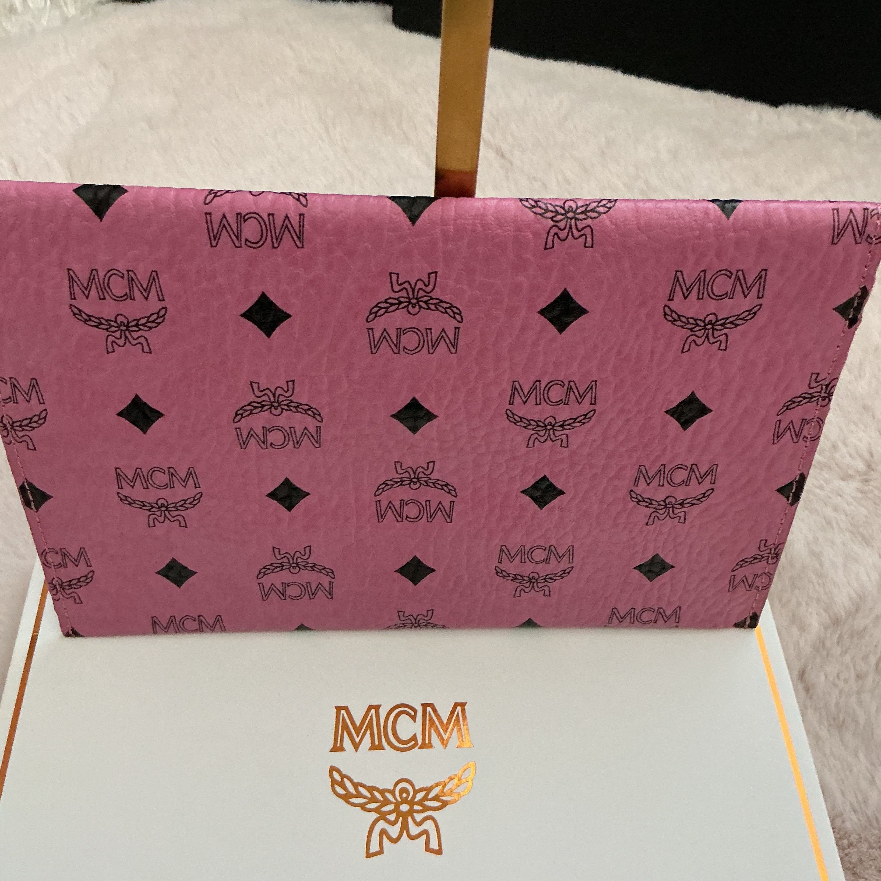 MCM Envelope Monogram Pouch GWP Item with Gift Box