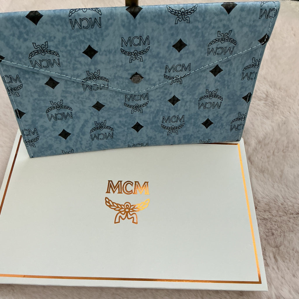 MCM Envelope Monogram Pouch GWP Item with Gift Box