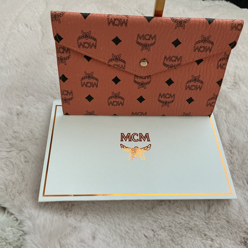 MCM Envelope Monogram Pouch GWP Item with Gift Box